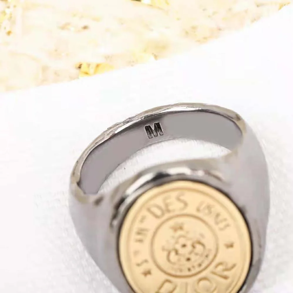 Dior CD Legacy Ring Ruthenium- and Gold for Women in Finish Metal Dior CD Legacy Ring Ruthenium- and Gold for Women in Finish Metal