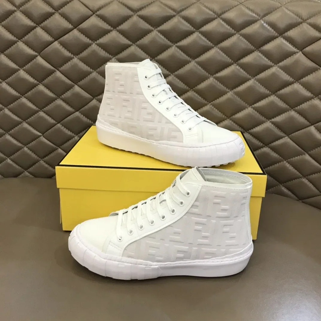 Fendi Flow High Tops Sneakers White 7E1424