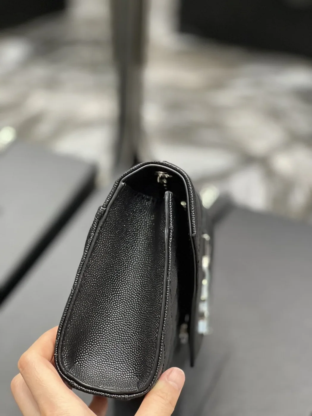 Saint Laurent Small Bag Black In Mix Matelasse in YSL
