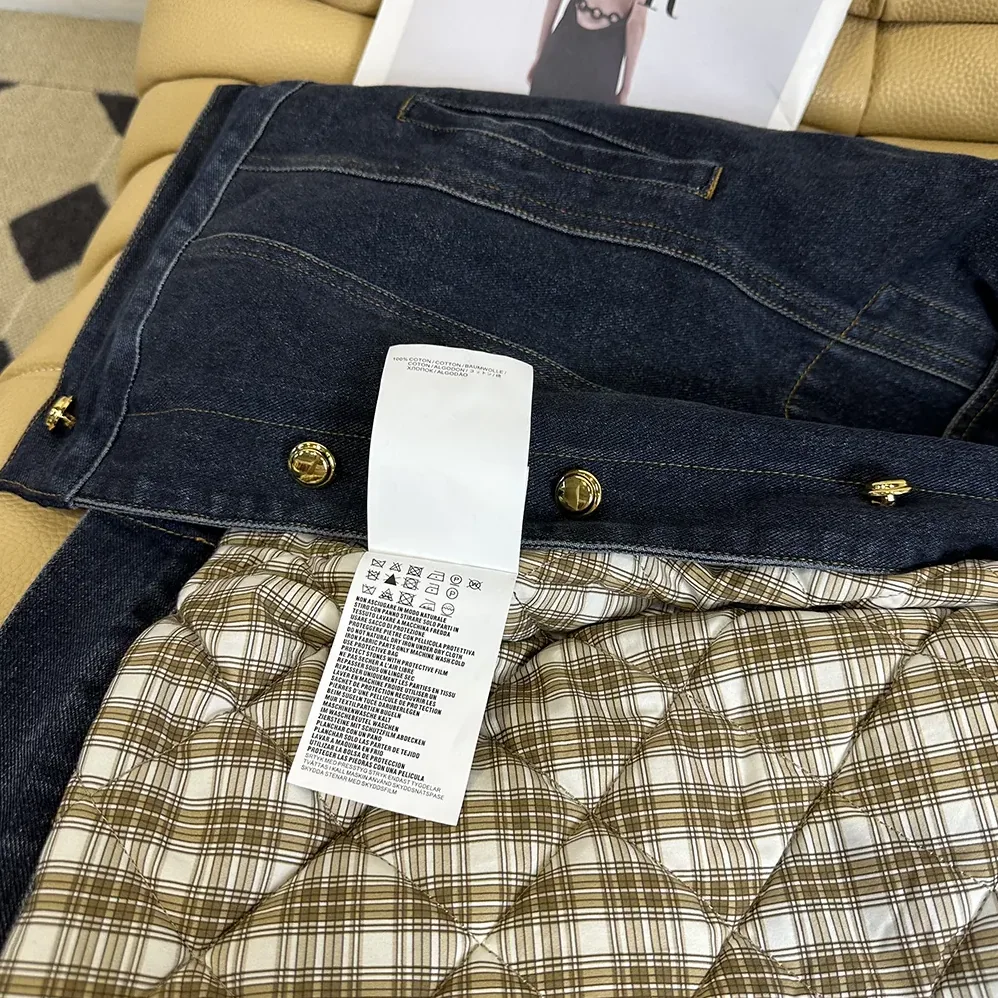Miu Miu Flocked Denim And Velvet Blouson Jacket for Women
