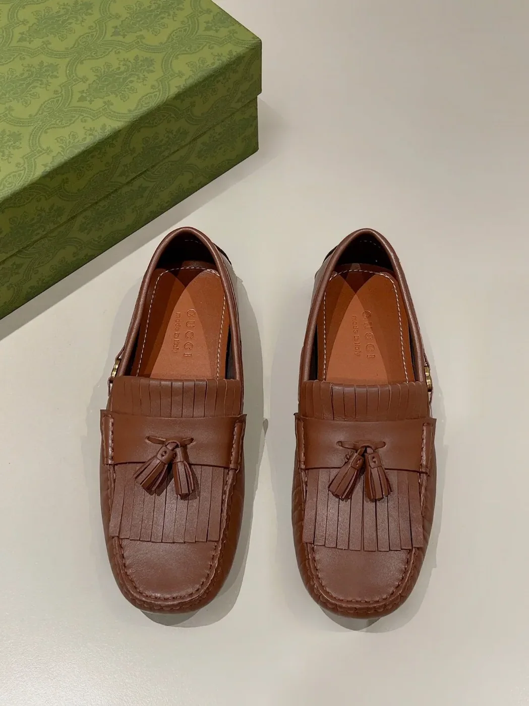 Gucci Loafer With Driver Interlocking G Brown for Men Gucci Loafer With Driver Interlocking G Brown for Men