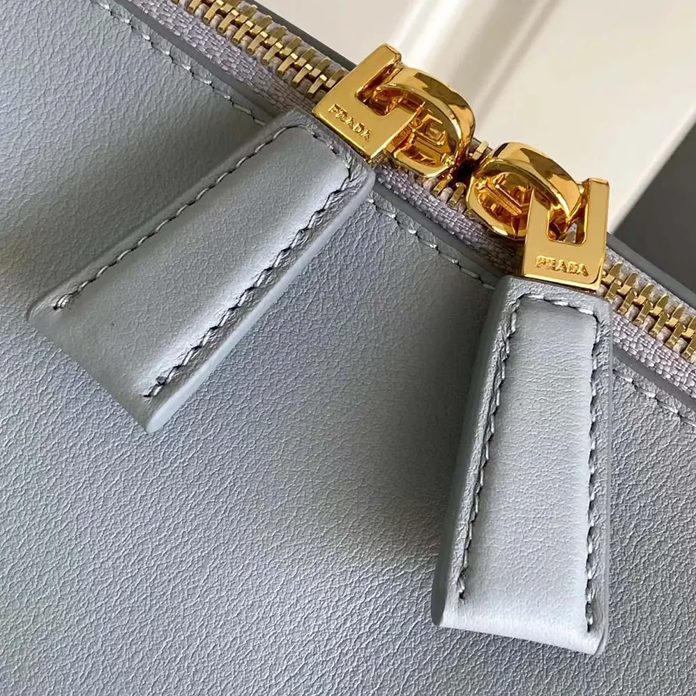 Prada Darling Medium Leather Shoulder Bag for Women in Light Blue Prada Darling Medium Leather Shoulder Bag for Women in Light Blue