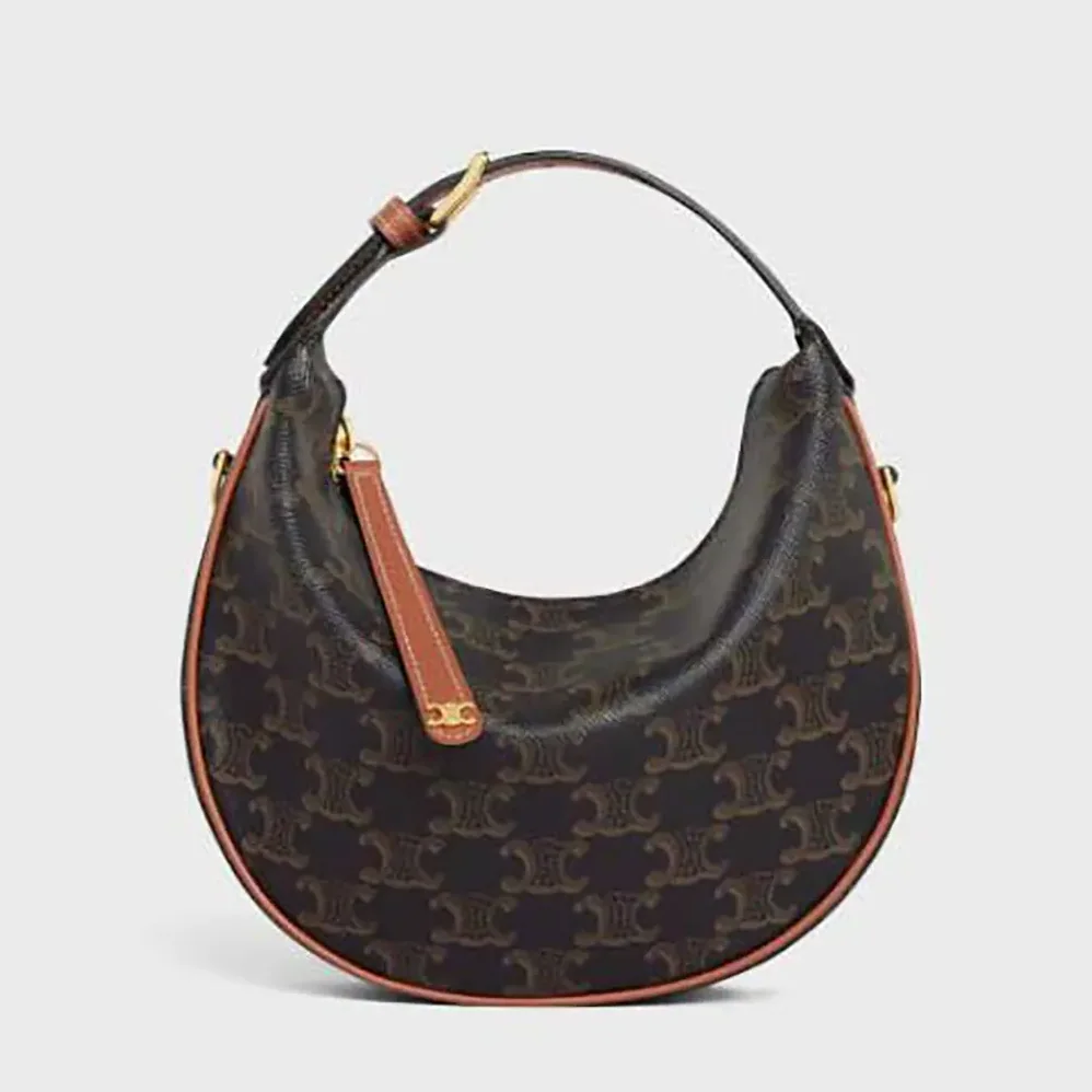 Celine Teen Celine Lulu in Triomphe Canvas and Calfskin for Women Celine Teen Celine Lulu in Triomphe Canvas and Calfskin for Women