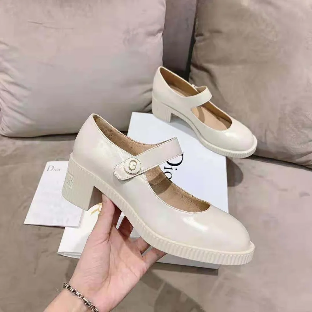 Dior D-Doll Pump White Shiny Calfskin for Women
