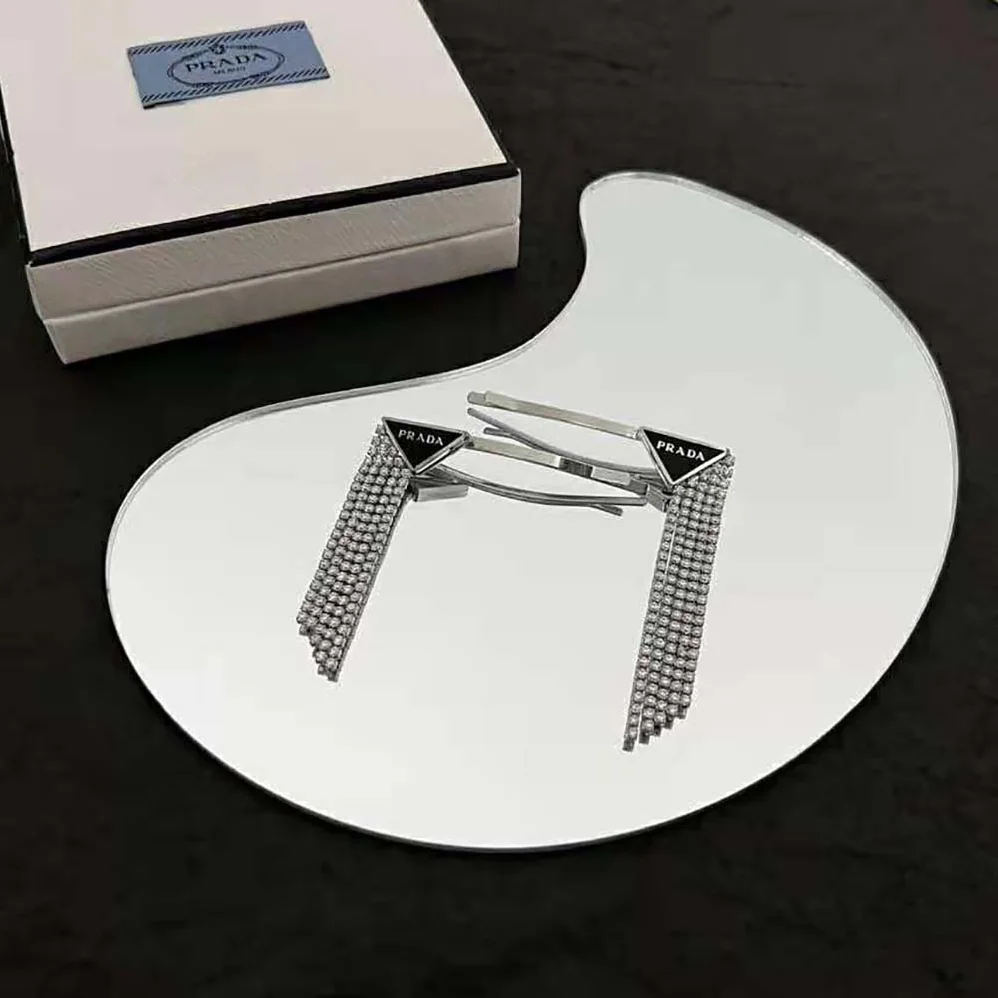 Prada Brass Hair Clip for Women