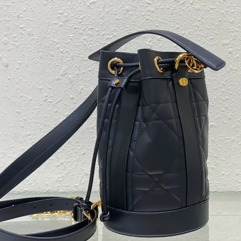 Dior Small Dior Backpack Black Supple Maxicannage Calfskin for Women Dior Small Dior Backpack Black Supple Maxicannage Calfskin for Women
