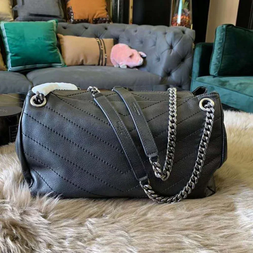 Saint Laurent YSL Nolita Small Bag Vintage Leather for Women in Black Saint Laurent YSL Nolita Small Bag Vintage Leather for Women in Black