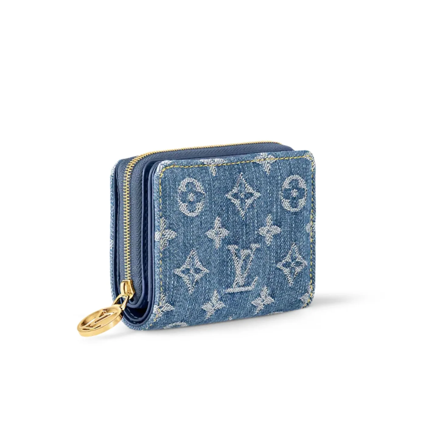 Louis Vuitton Lou Wallet Blue 4.5 Inches/