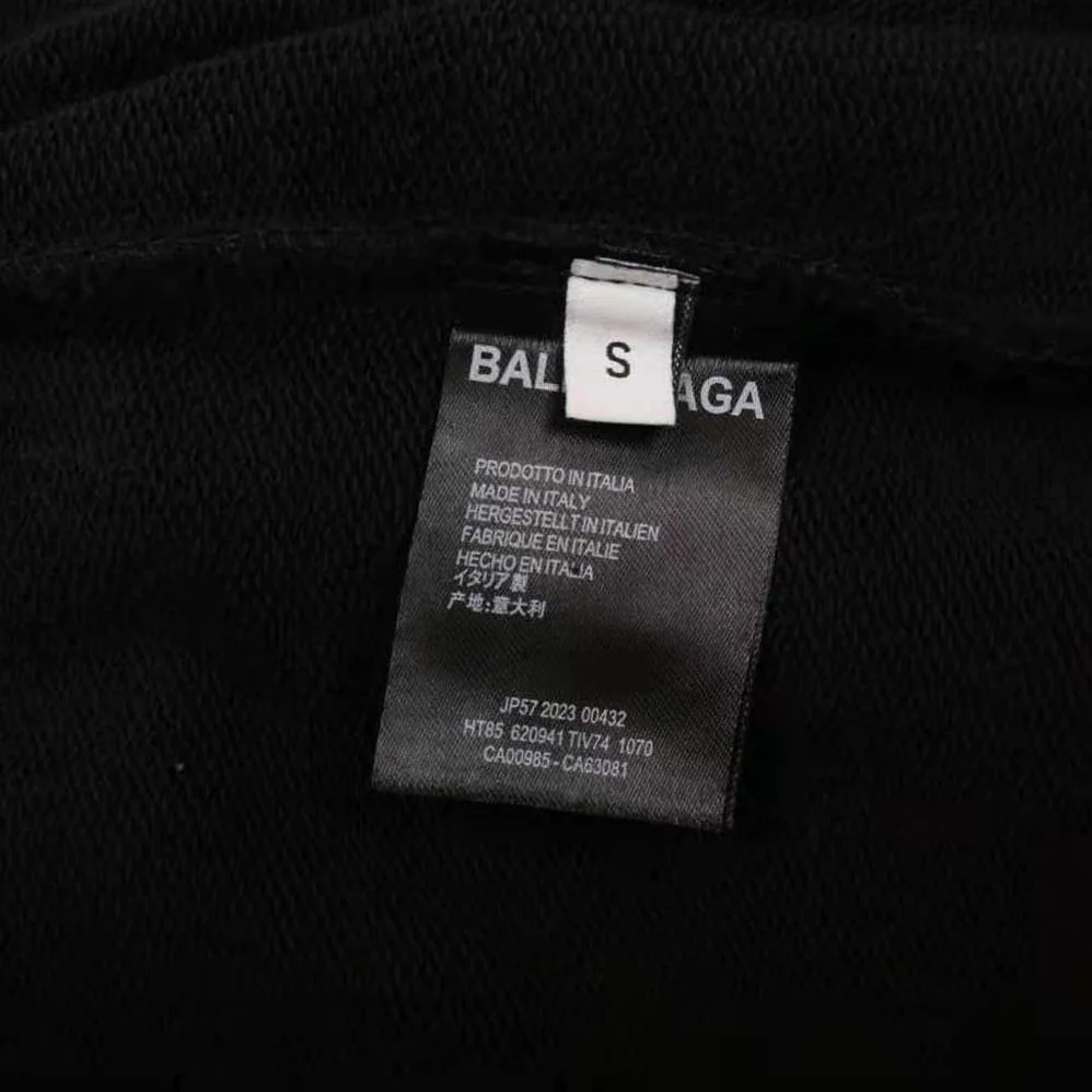 Balenciaga Hand Drawn BB Icon Hoodie Large Fit in Black for Women