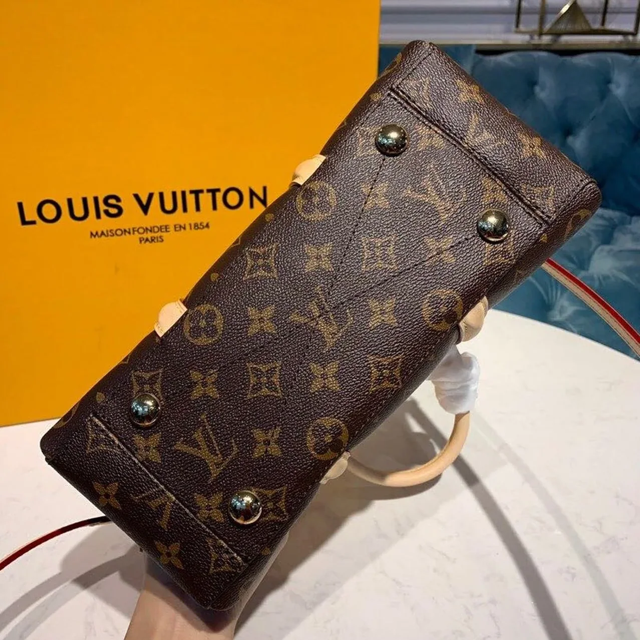 Louis Vuitton Soufflot BB Monogram Canvas Pink And Brown Louis Vuitton Soufflot BB Monogram Canvas Pink And Brown