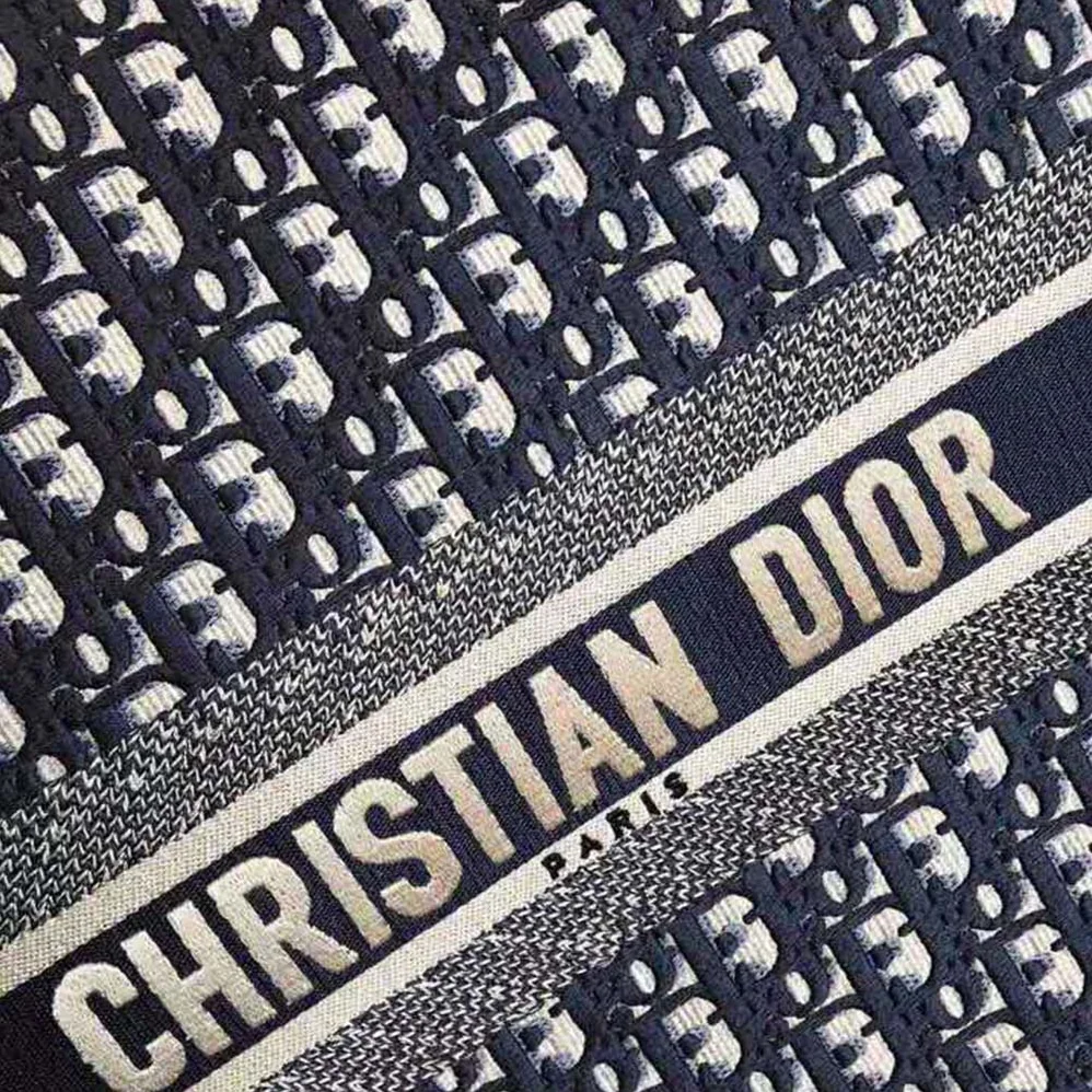 Dior Book Tote Dior Oblique Bag in Embroidered Canvas for Women in Silver Dior Book Tote Dior Oblique Bag in Embroidered Canvas for Women in Silver