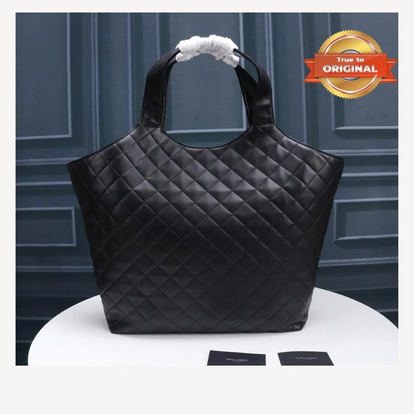 Saint Laurent Icare Maxi Shopping Bag Black /