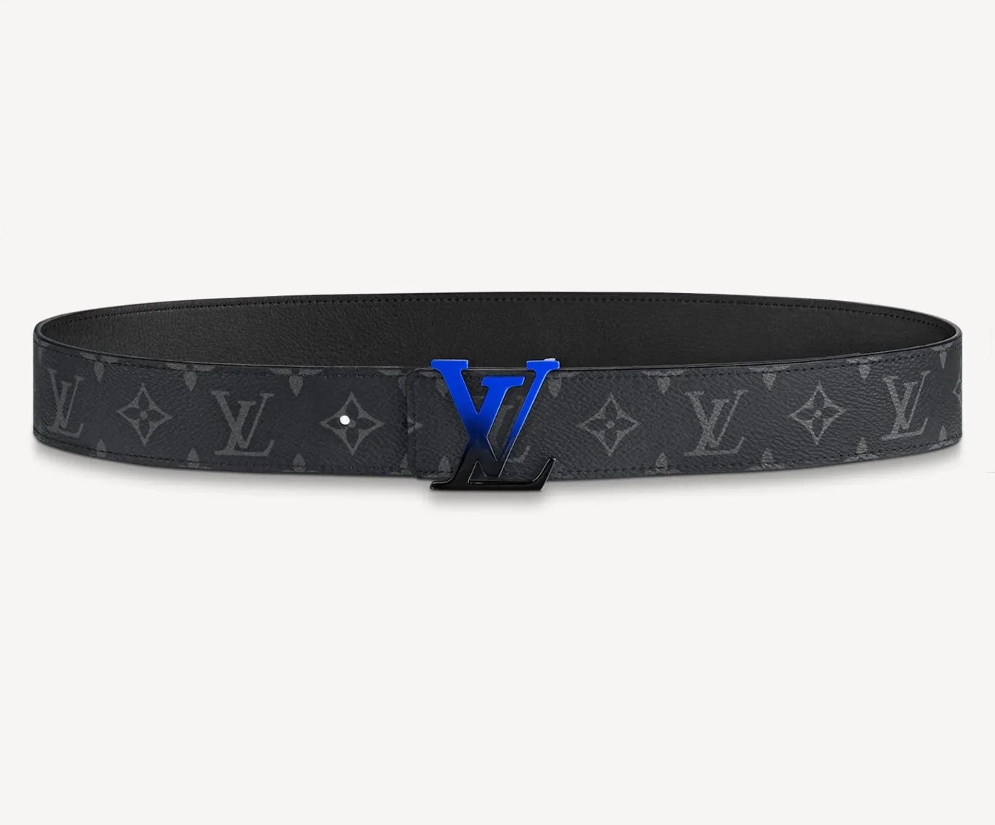 Spray Blue Buckle Belt Reversible