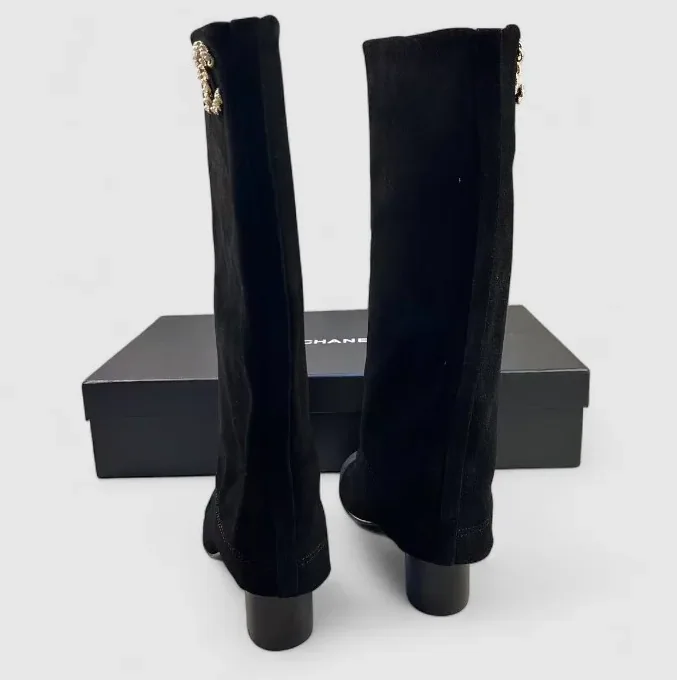 Chanel High Boots Black