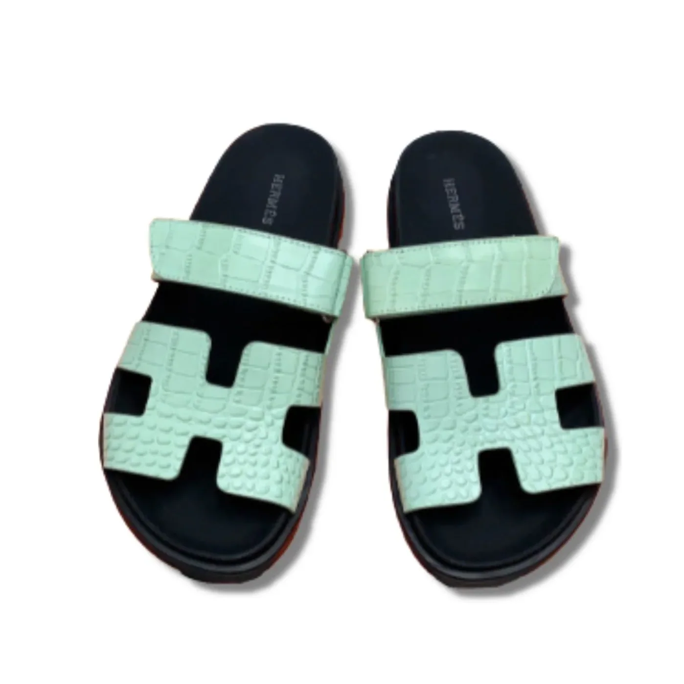 Hermes Chypre Sandal Jade Green Hermes Chypre Sandal Jade Green