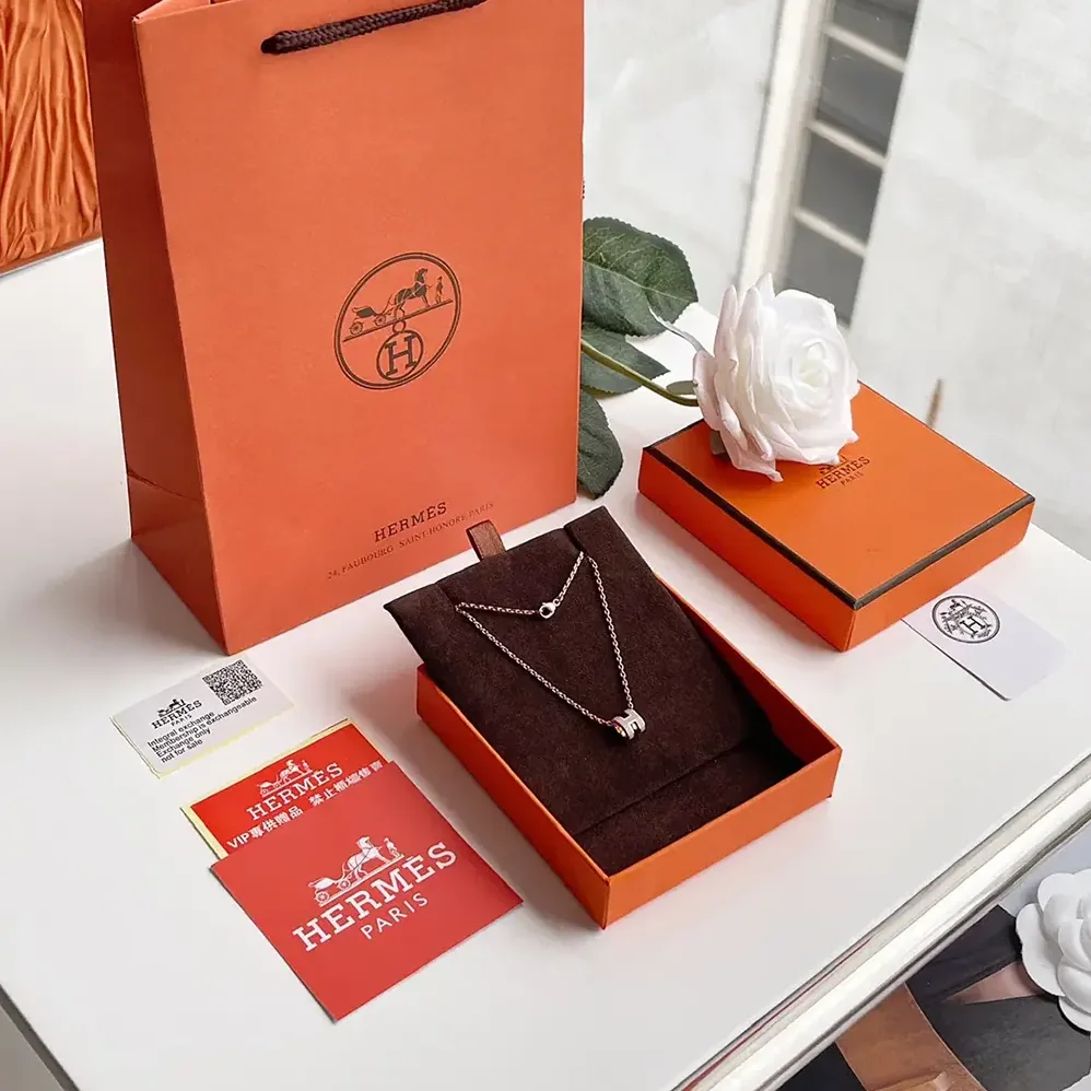 Hermes Mini Pop H Pendant-Gray H147992F 55 for Women
