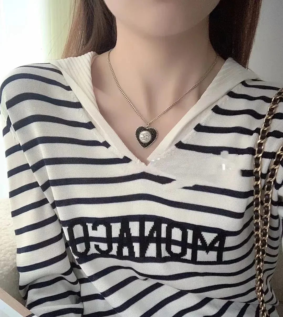 Chanel Love Necklace Black Chanel Love Necklace Black