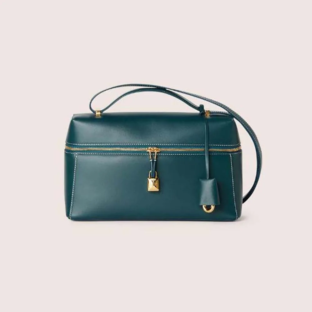 Loro Piana Extra Bag in Calfskin Leather for Women in Green