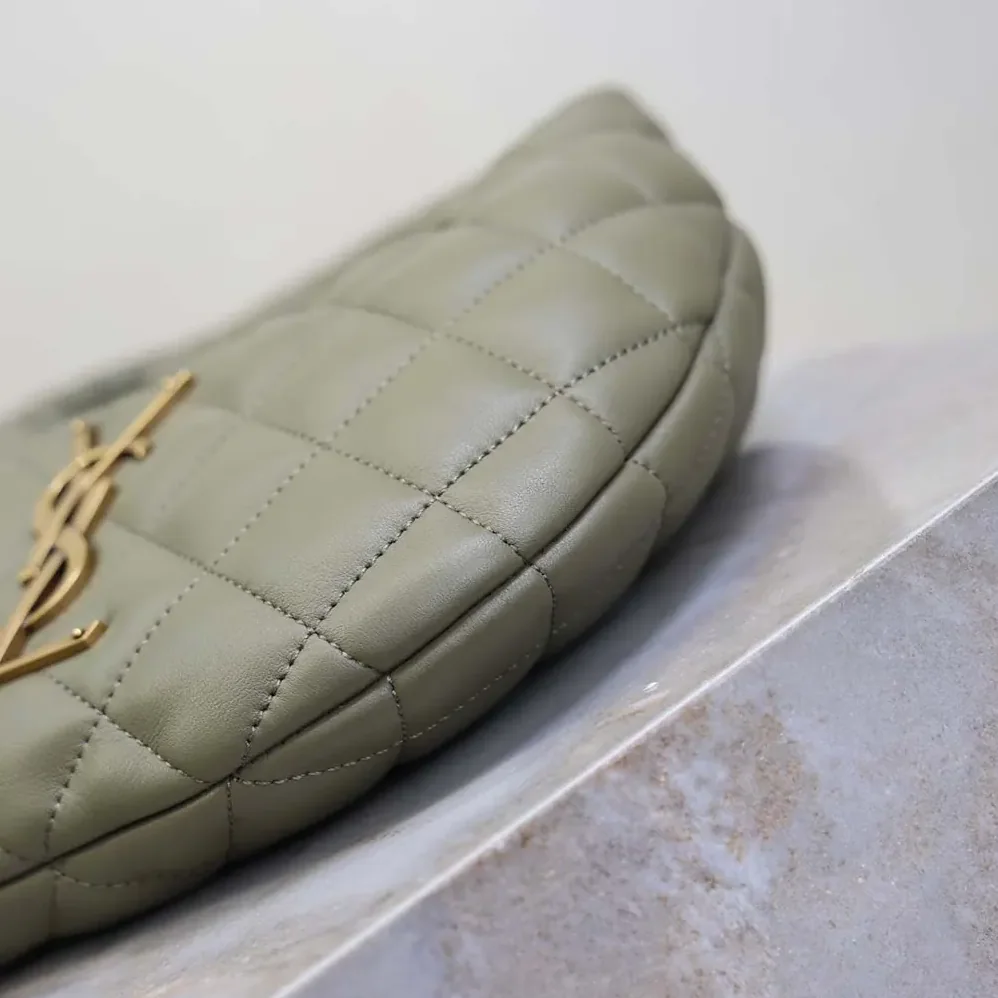 Saint Laurent YSL Icarino In Quilted Nappa for Women in Dark Green Saint Laurent YSL Icarino In Quilted Nappa for Women in Dark Green