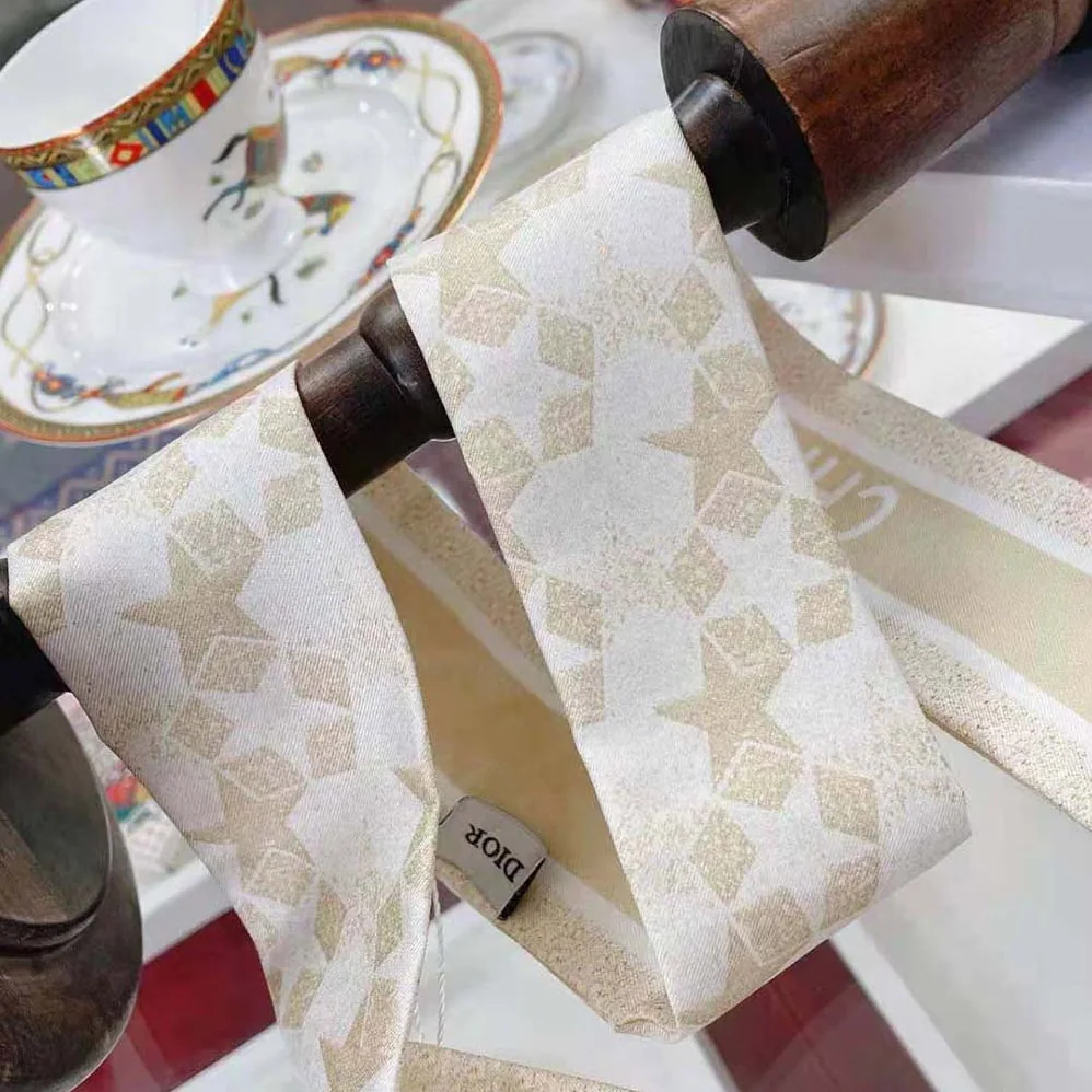 Dior Etoile Mitzah Scarf Gold for Women in Tone Silk Twill Dior Etoile Mitzah Scarf Gold for Women in Tone Silk Twill