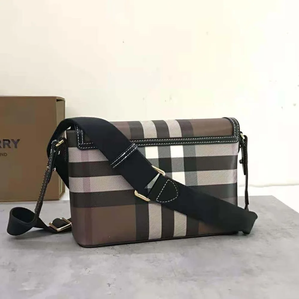 Burberry Note Bag with Logo-engraved Studs for Women in Brown