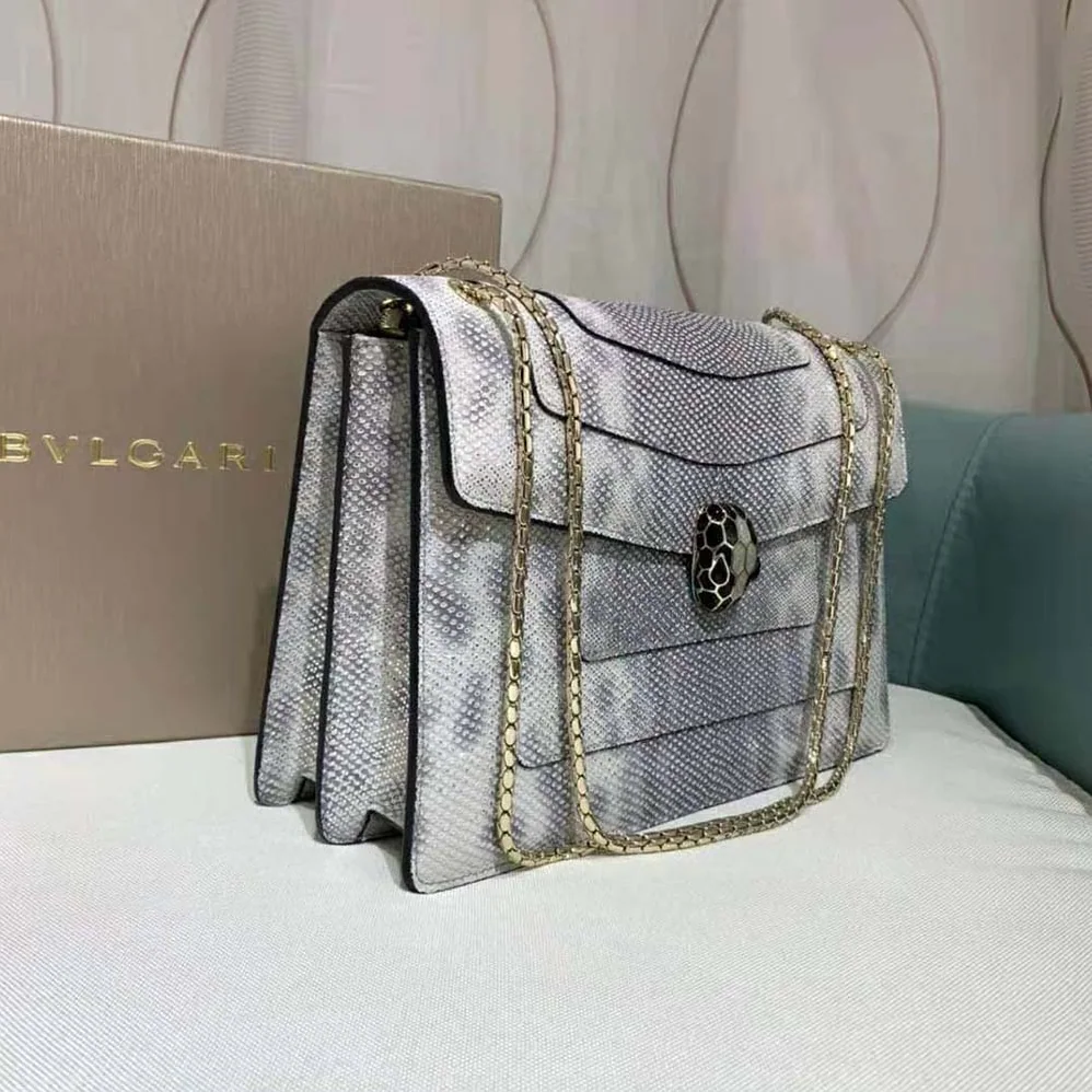 Bvlgari Serpenti Forever Shoulder Bag for Women in Silver Bvlgari Serpenti Forever Shoulder Bag for Women in Silver