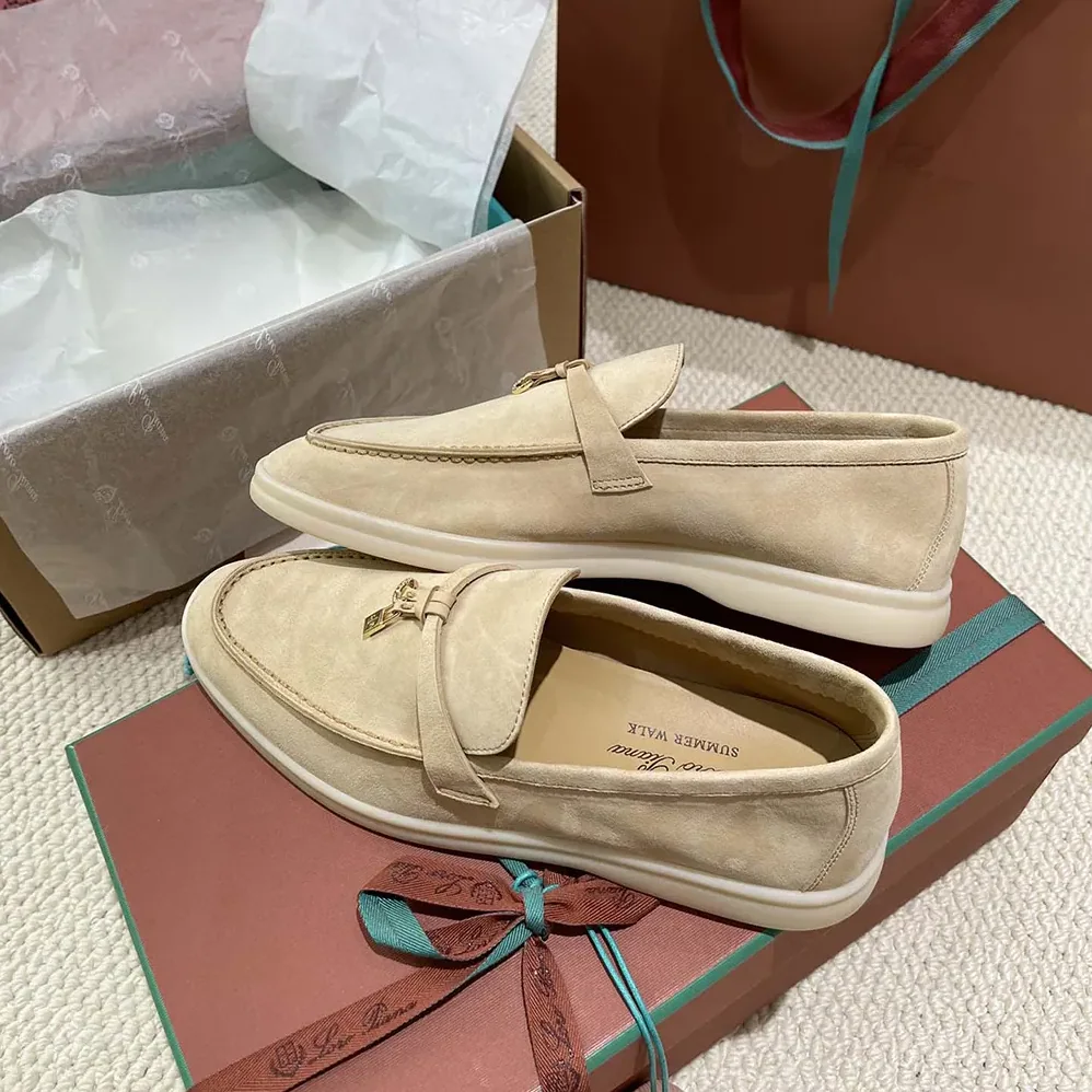 Loro Piana Summer Charms Walk Loafers for Unisex in Natural Loro Piana Summer Charms Walk Loafers for Unisex in Natural