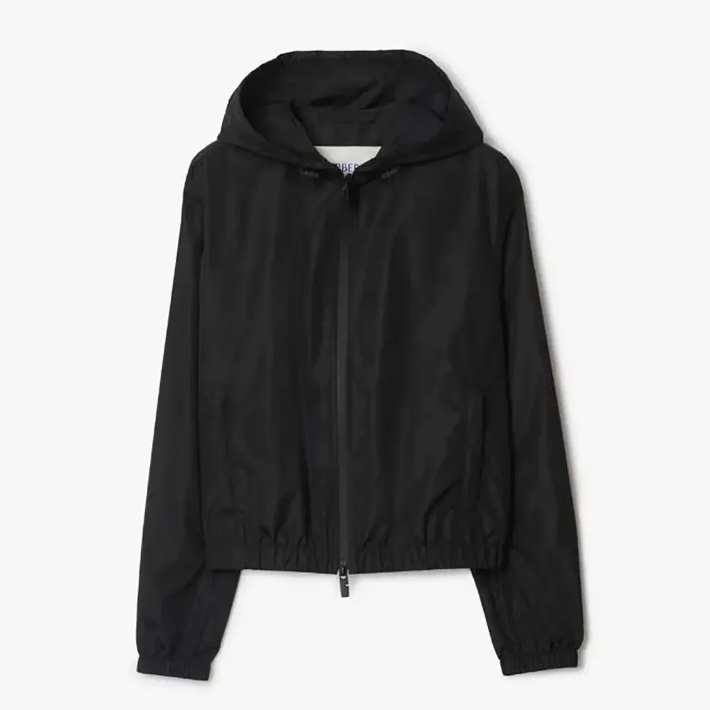 Burberry Knight Stamp Nylon Jacket for Men in Black