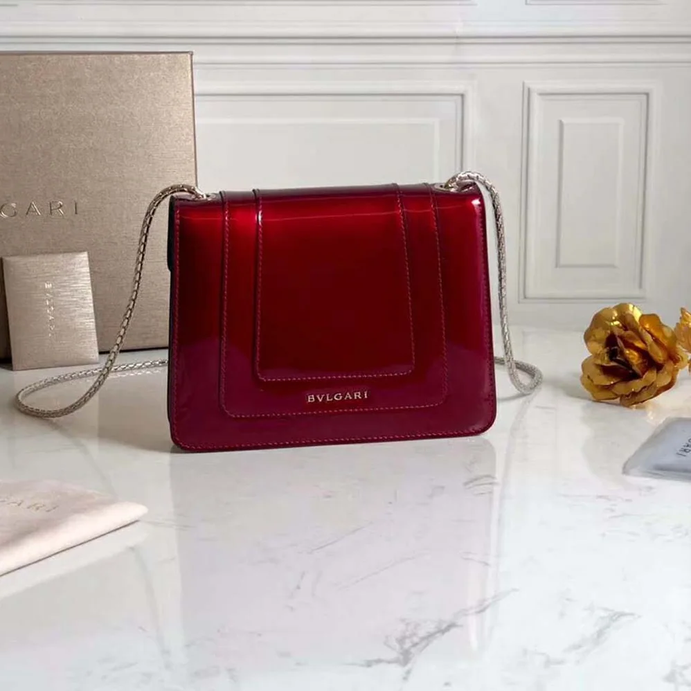 Bvlgari Serpenti Forever Flap Cover for Women in Red Bvlgari Serpenti Forever Flap Cover for Women in Red