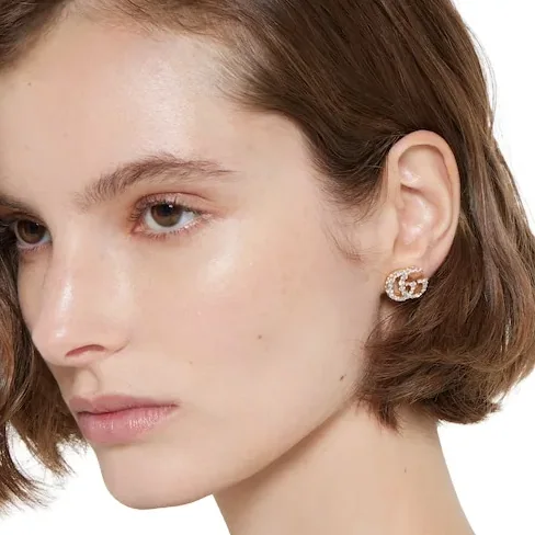 Gucci Marmont Crystal Earrings Gold Hardware ? JAAHV 8062 Gucci Marmont Crystal Earrings Gold Hardware ? JAAHV 8062