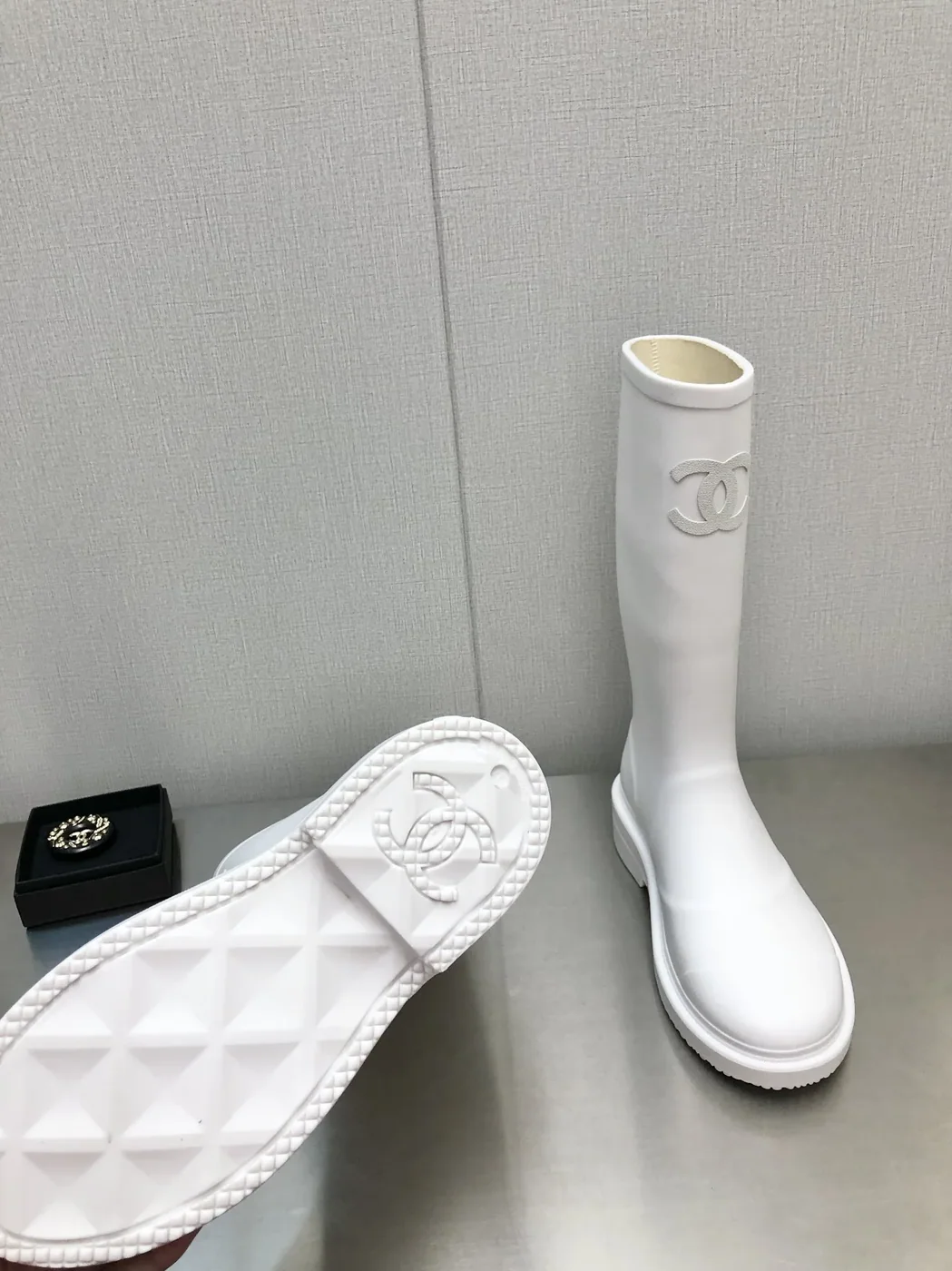 Chanel Hight Boots White for Women Chanel Hight Boots White for Women