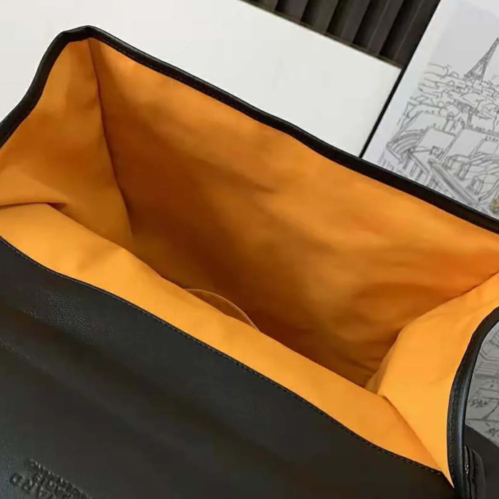 Goyard Saint Léger Backpack in Goyardine Canvas & Chevroches Calfskin for Women in Black Goyard Saint Léger Backpack in Goyardine Canvas & Chevroches Calfskin for Women in Black