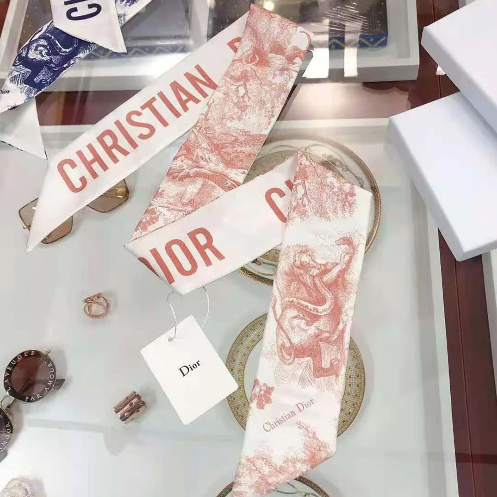 Dior Toile DE Jouy Mitzah Scarf Silk Twill for Women Dior Toile DE Jouy Mitzah Scarf Silk Twill for Women