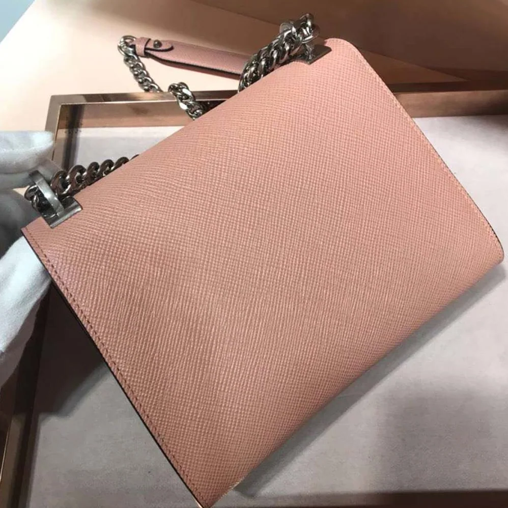 Prada Monochrome Saffiano Leather Bag for Women in Pink Prada Monochrome Saffiano Leather Bag for Women in Pink
