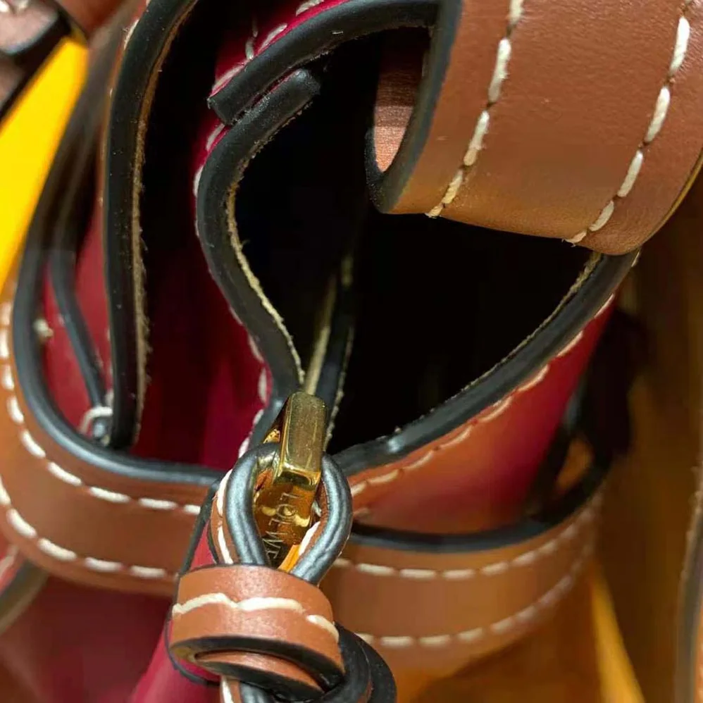 Loewe Small Gate Bag in Soft Calfskin for Women in Maroon Loewe Small Gate Bag in Soft Calfskin for Women in Maroon