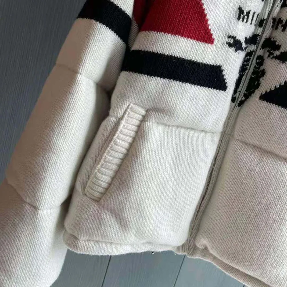 Prada Sporty Soul Cashmere Down Jacket for Women in White