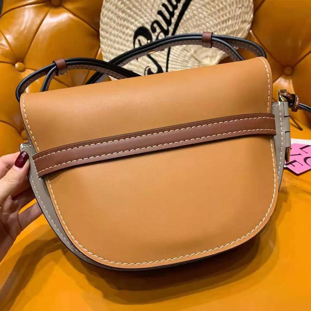 Loewe Small Gate Bag in Soft Calfskin for Women in Brown Loewe Small Gate Bag in Soft Calfskin for Women in Brown