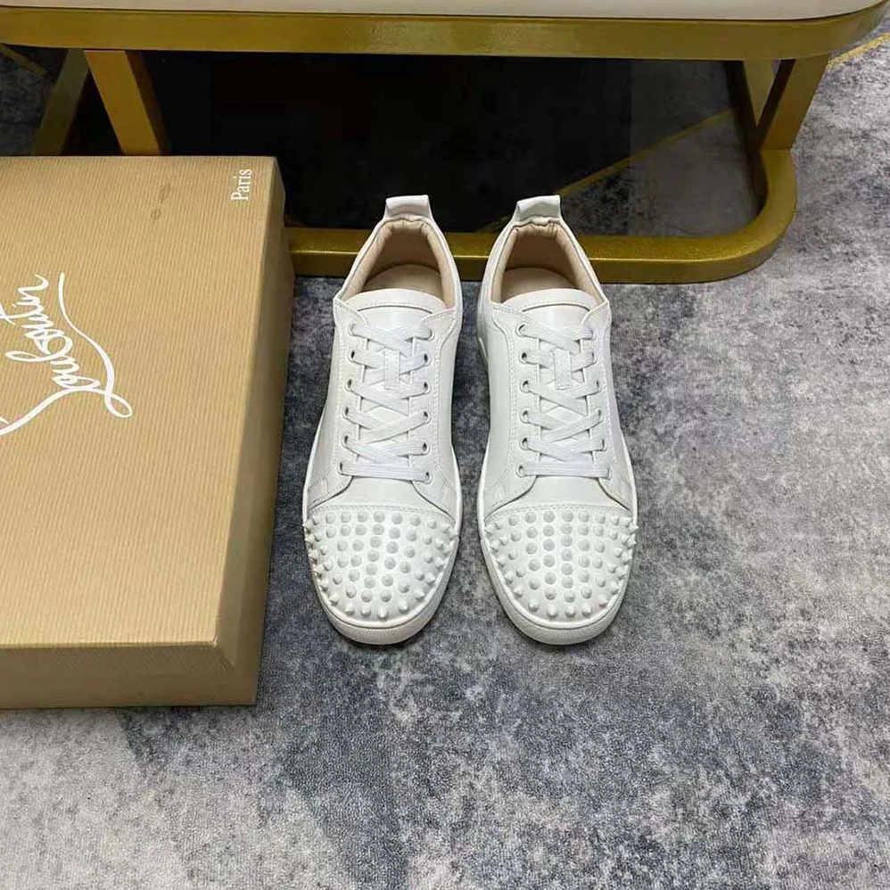 Christian Louboutin Louis Junior Spikes for Men in White