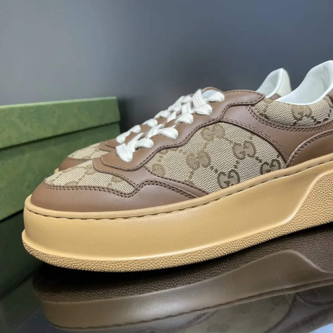 Gucci GG Sneaker Brown And Beige for Women Gucci GG Sneaker Brown And Beige for Women
