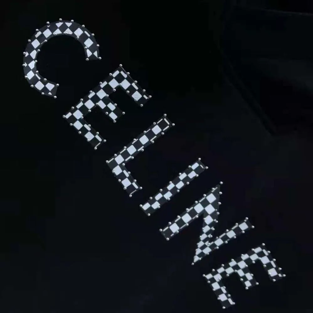 Celine Loose Sweatshirt in Cotton Fleece with Studs for Men in Black Celine Loose Sweatshirt in Cotton Fleece with Studs for Men in Black