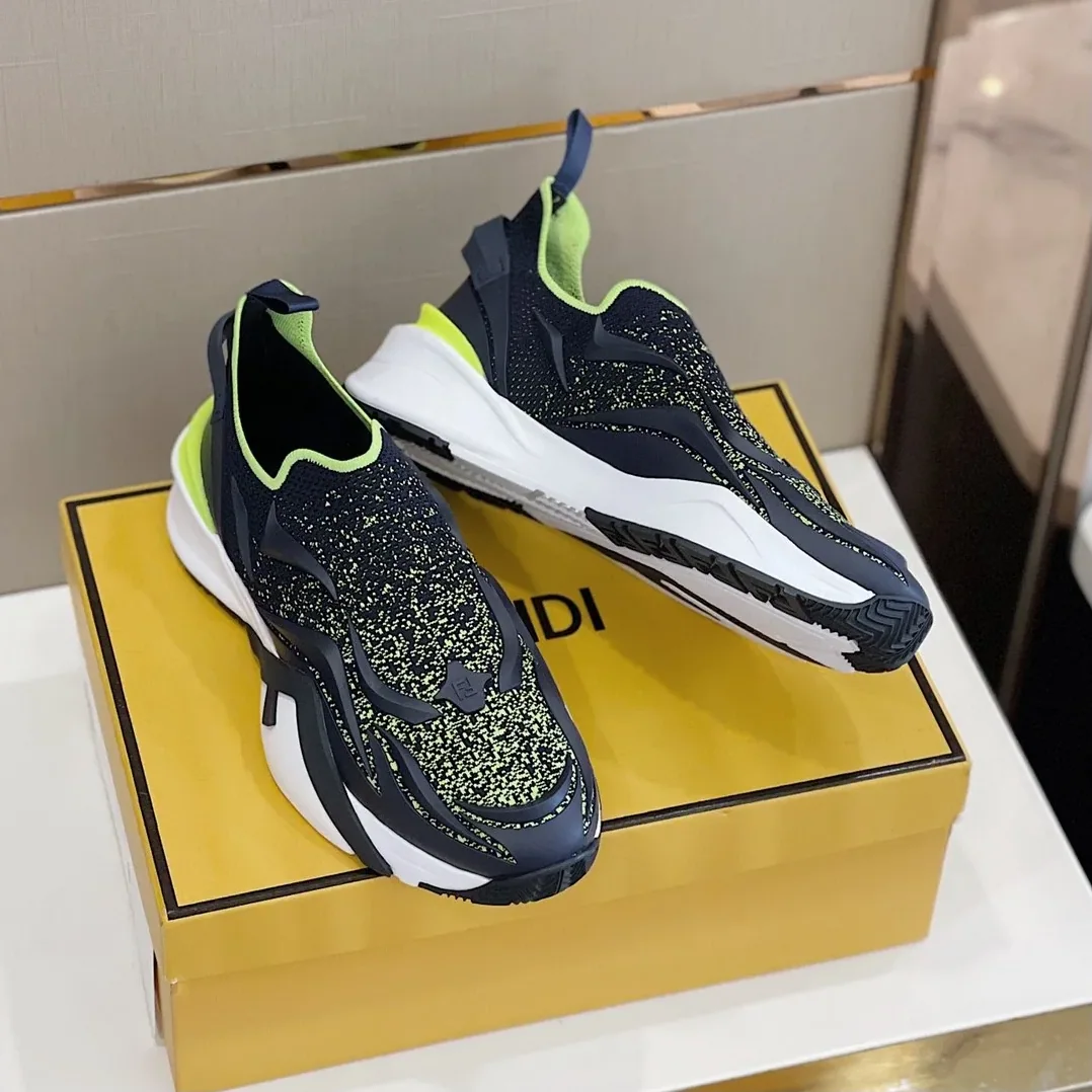 FD Fendi Flow Running Sneakers Blue 7E1504AKX3F1IXP FD Fendi Flow Running Sneakers Blue 7E1504AKX3F1IXP