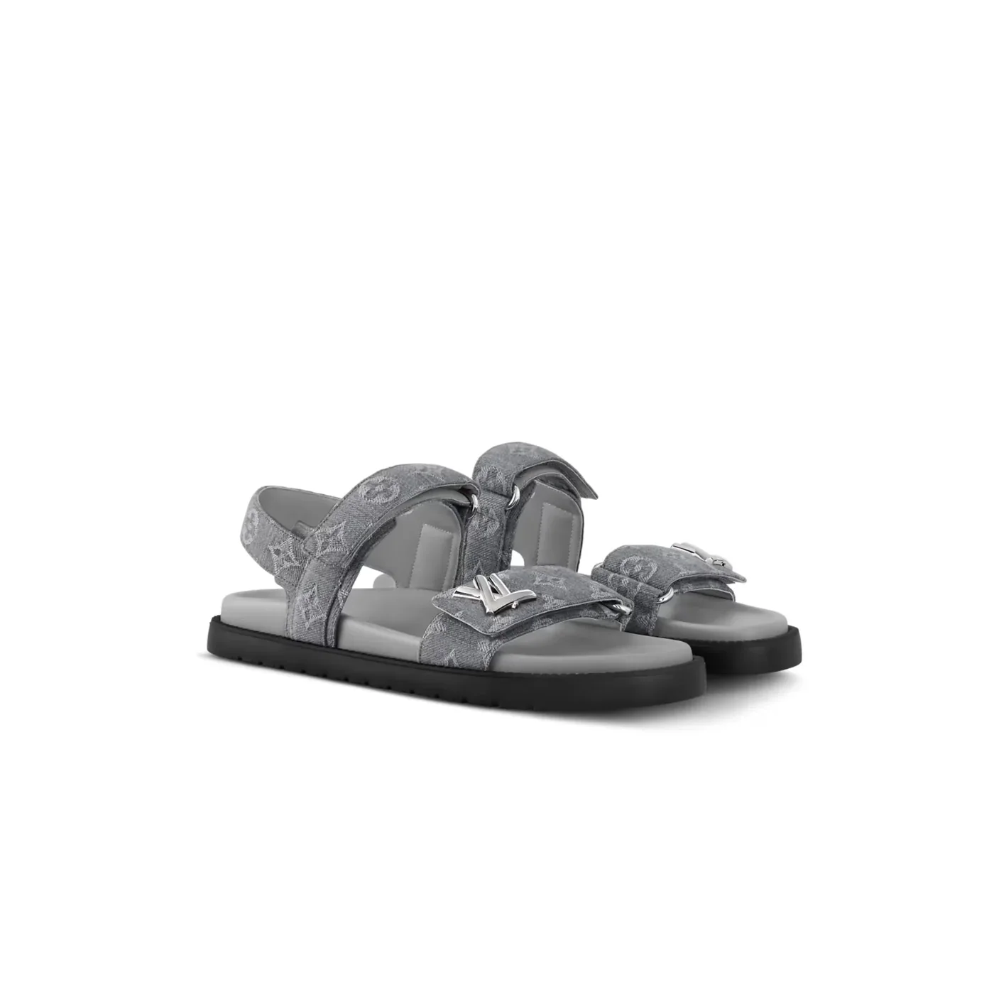 Louis Vuitton LV Sunset Flat Comfort Sandal Gray 1ADIE8