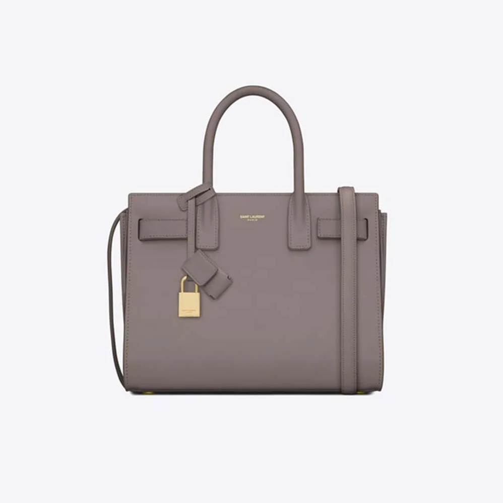 Saint Laurent YSL Classic Sac De Jour Baby Smooth for Women in Grey Saint Laurent YSL Classic Sac De Jour Baby Smooth for Women in Grey