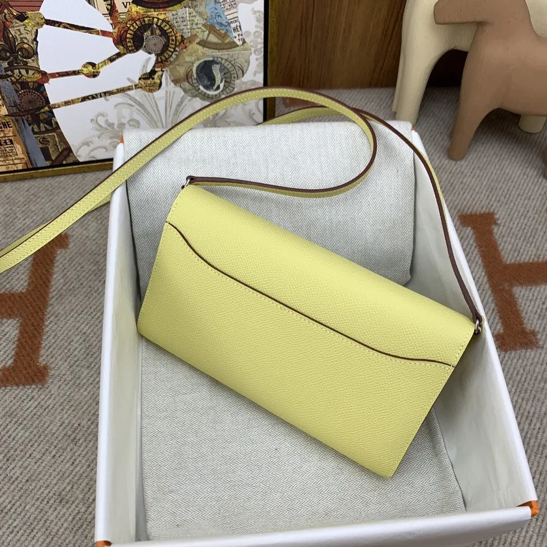 Hermes Constance Long Togo Wallet Yellow, Silver Toned Hardware Bag Hermes Constance Long Togo Wallet Yellow, Silver Toned Hardware Bag