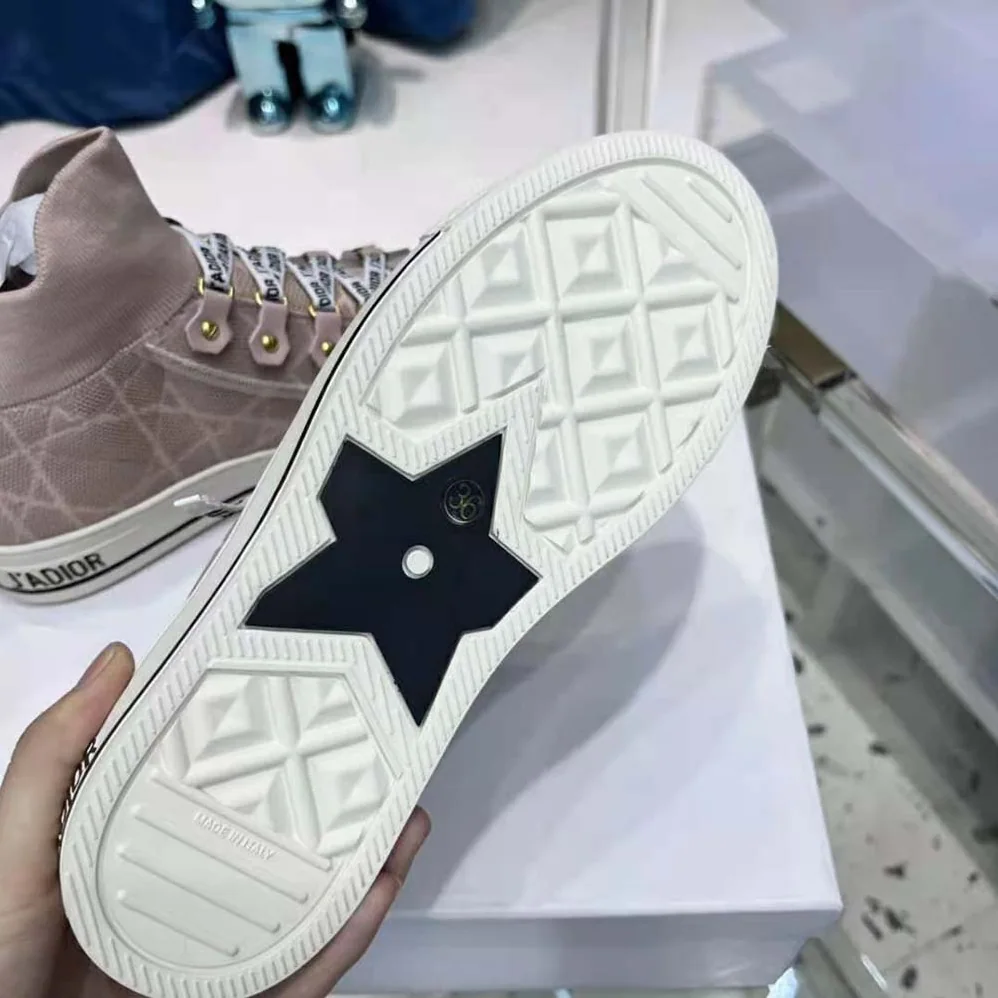 Dior Walk'N'Dior Sneaker Nude Macrocannage Technical Mesh for Women