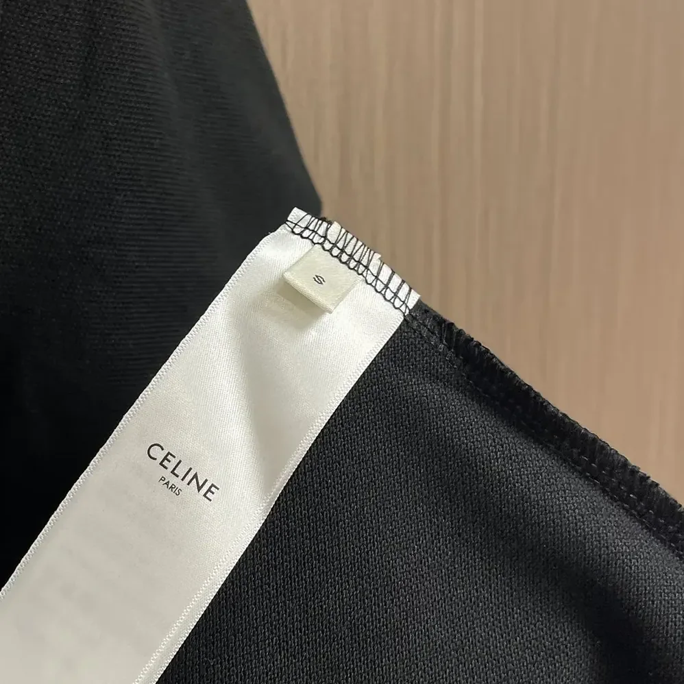 Celine Classic Polo Shirt in Cotton Piqué-Black 2X75H626U.38AW for Men Celine Classic Polo Shirt in Cotton Piqué-Black 2X75H626U.38AW for Men