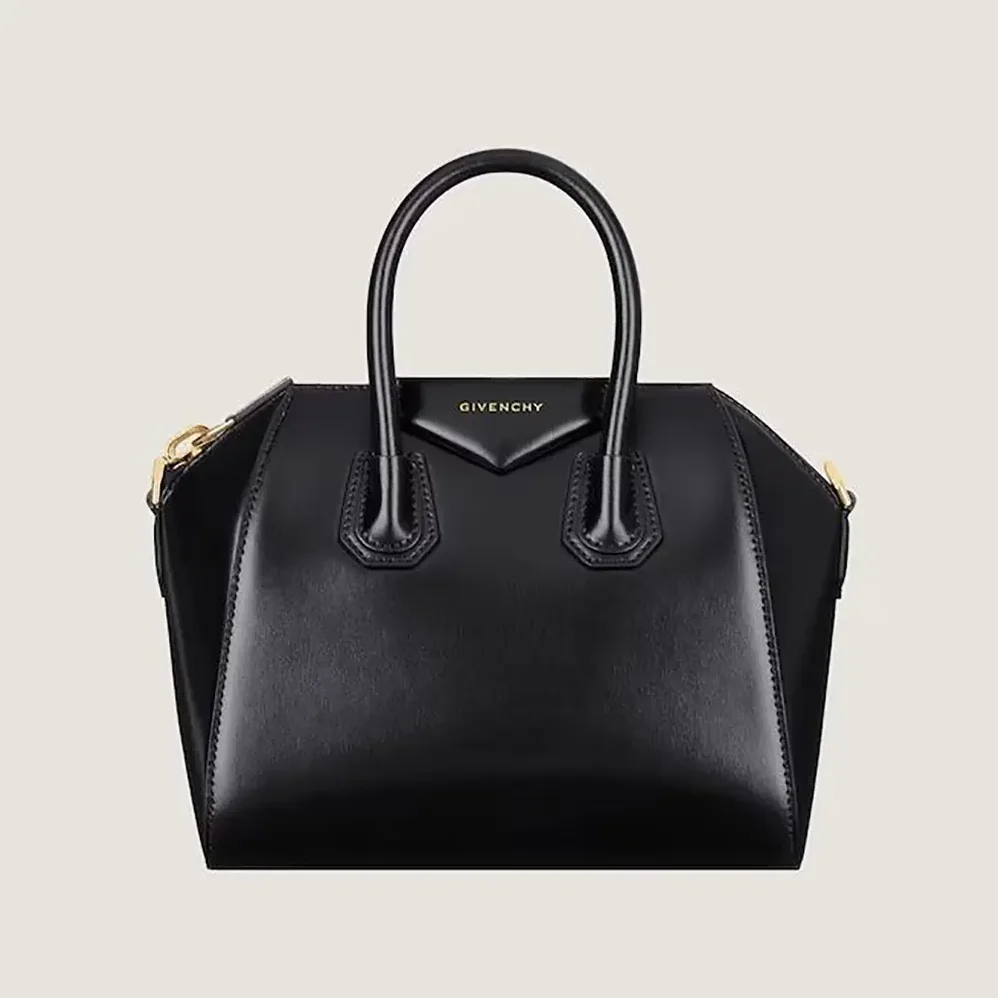 Givenchy Mini Antigona Bag in Box Leather for Women in Black
