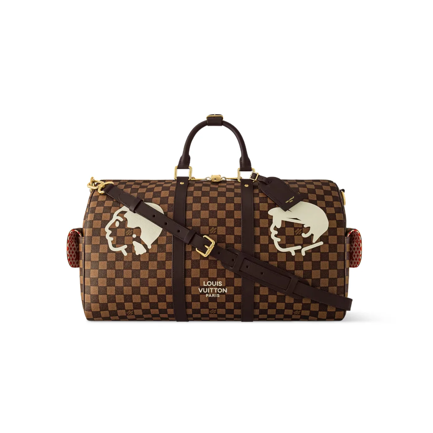 Louis Vuitton Keepall Bandouliere 50 Travel Bag / Brown Damier Phriendship Gold Hardware