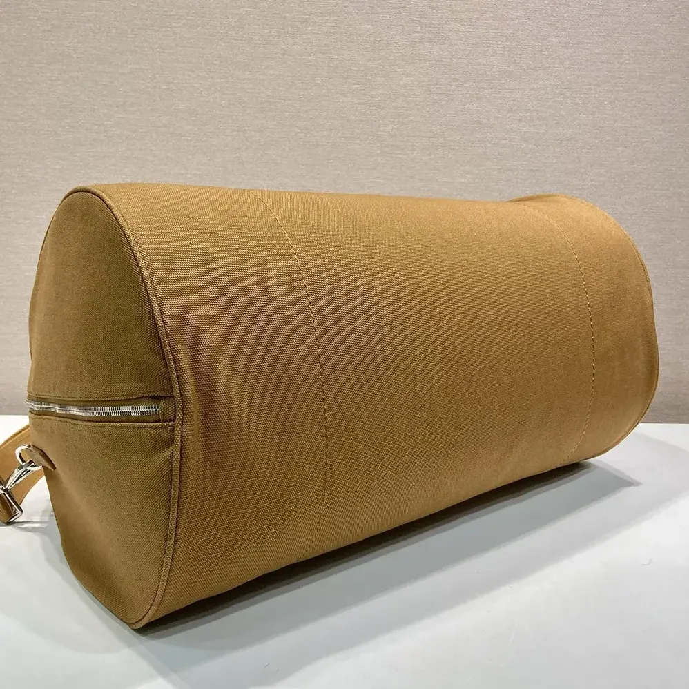 Prada Canvas Duffle Bag for Unisex in Brown Prada Canvas Duffle Bag for Unisex in Brown