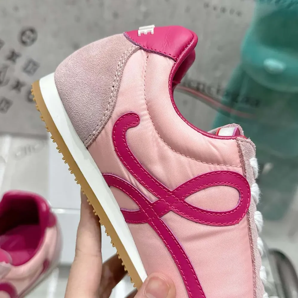 Loewe Ballet Runner 2.0 in Nylon and Calfskin for Unisex in Pink